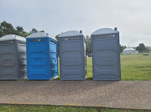 our team routinely cleans and maintains the event restrooms throughout the duration of your event to ensure they're always in pristine condition